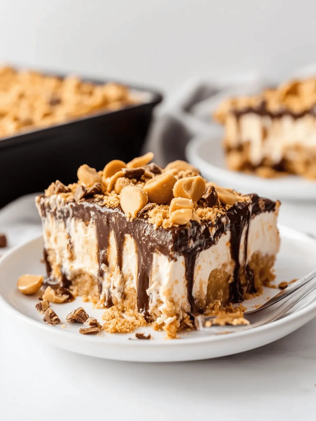 No-Bake Peanut Butter Lasagna