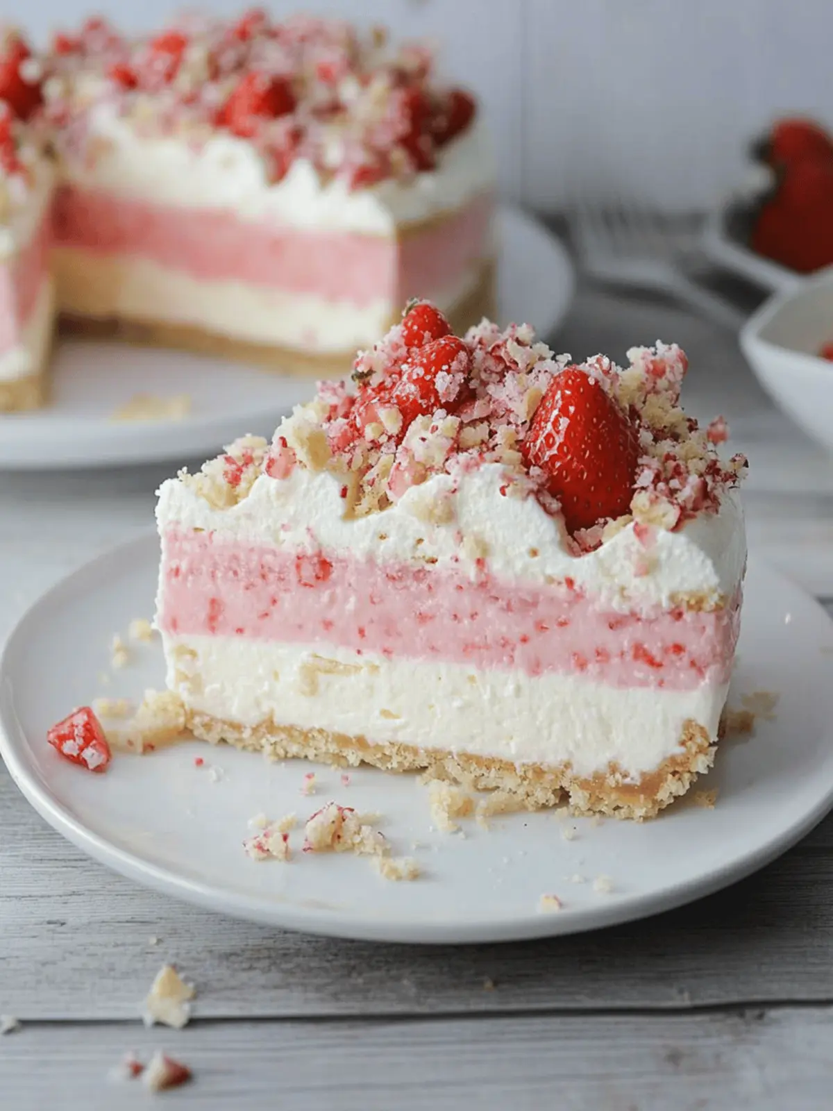 Strawberry Crunch Cheesecake