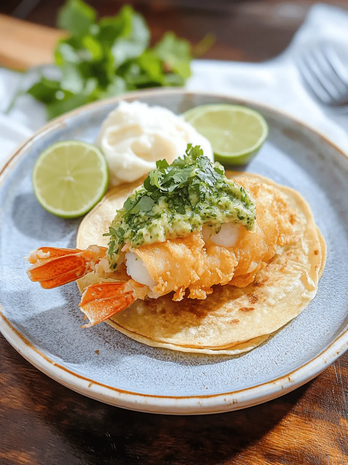 Tempura Fried Lobster Tail