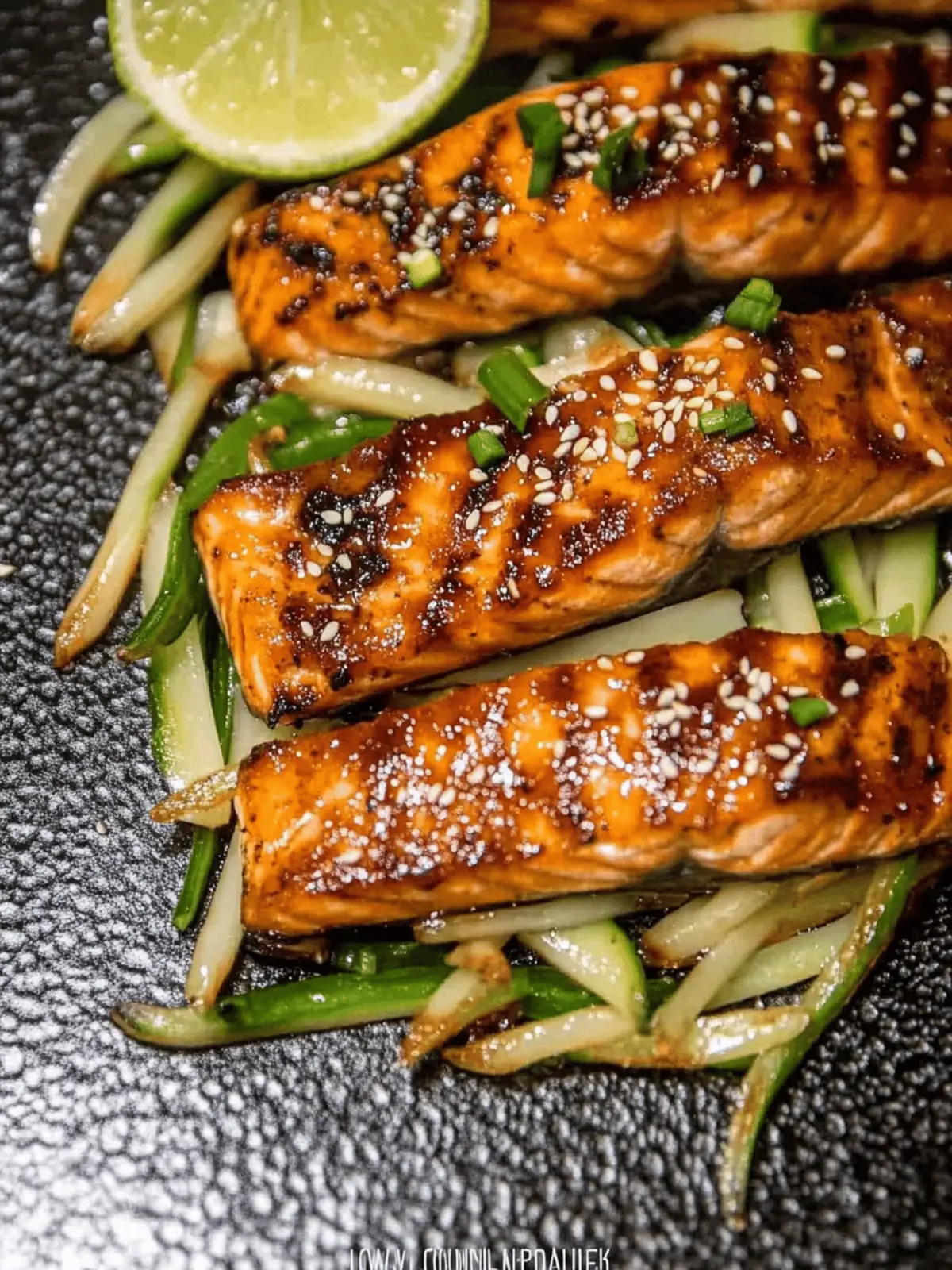 Low Carb Ginger Sesame Salmon
