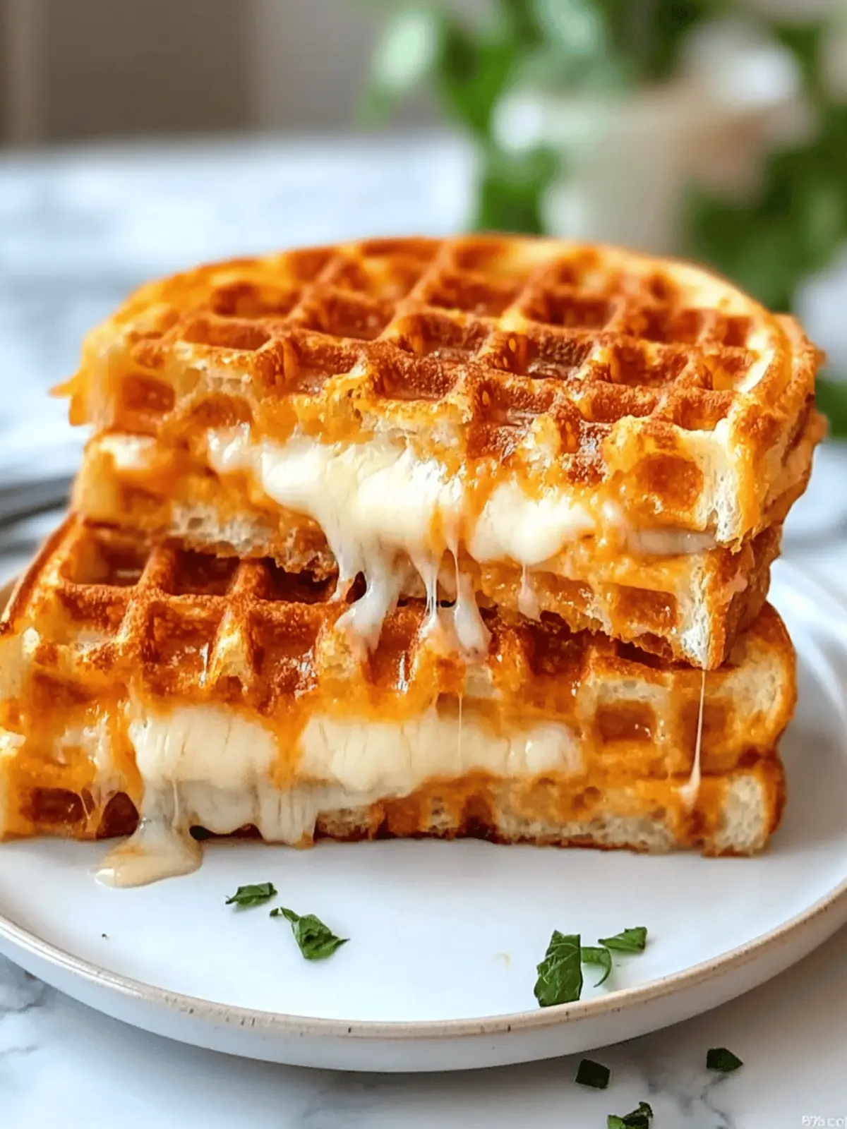 Low Carb Grilled Cheese Chaffle