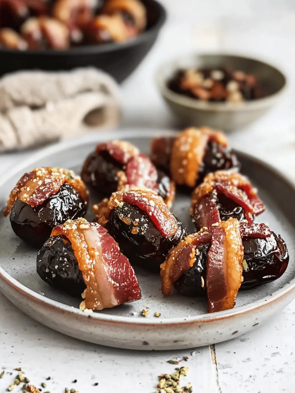 Candied Bacon Dates