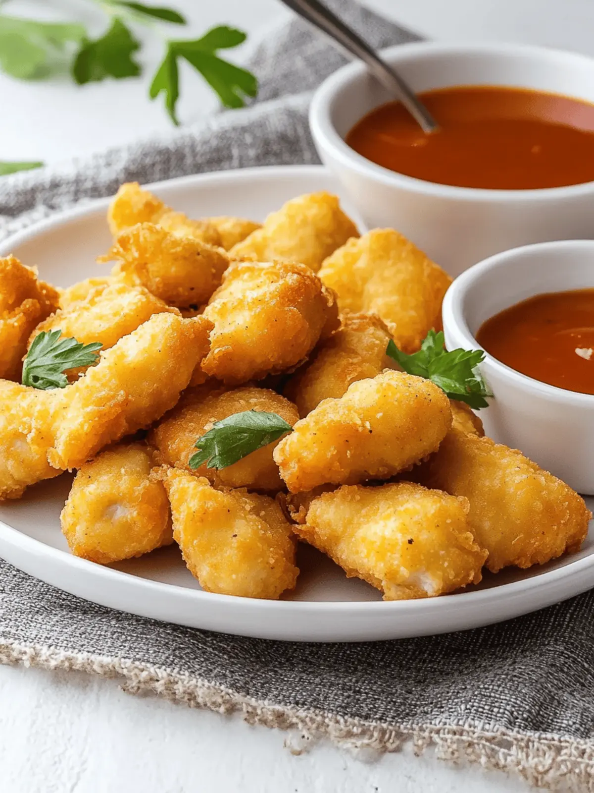 Pickle Brined Chicken Nuggets