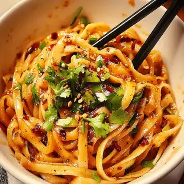 Spicy Szechuan Noodles with Garlic Chili Oil