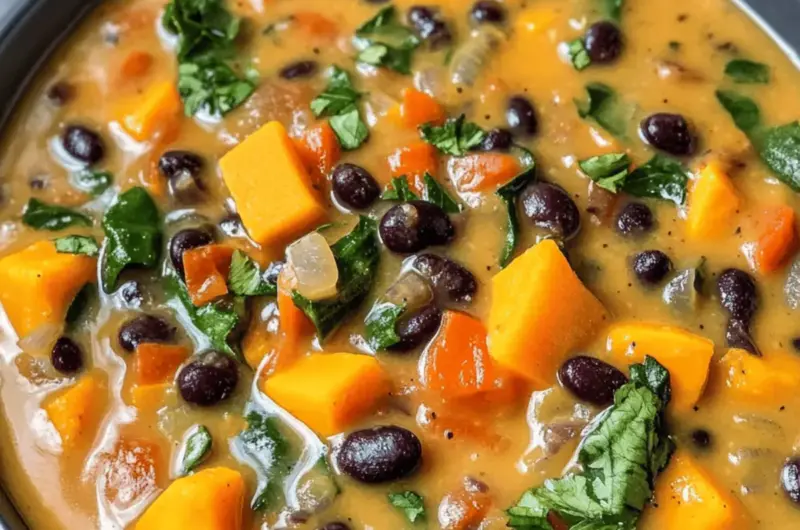 Black Bean and Sweet Potato Soup