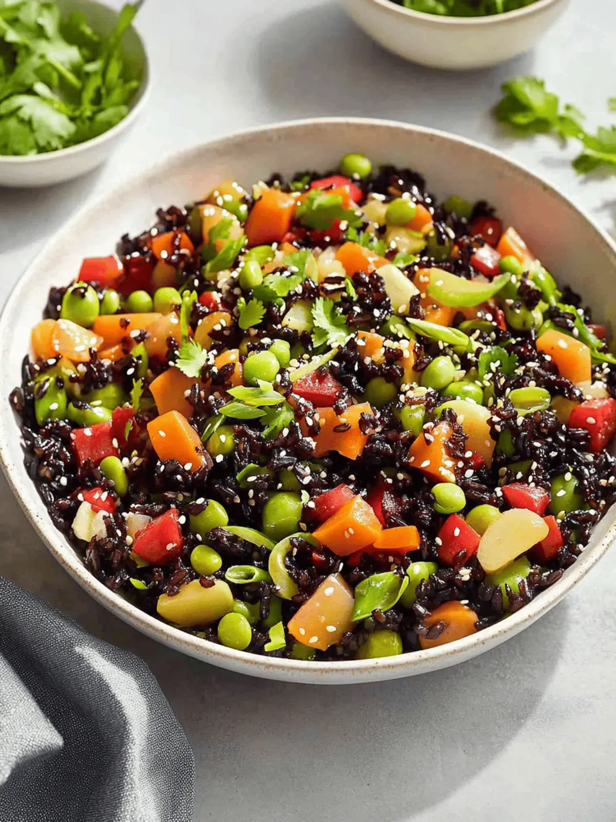 Asian Black Rice Salad