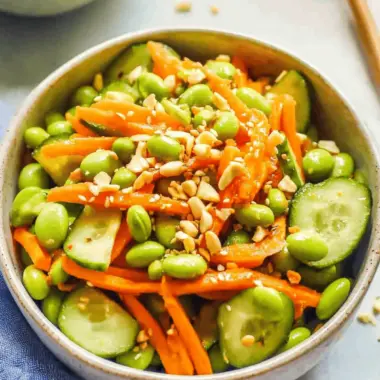 Edamame, Carrot and Cucumber Salad