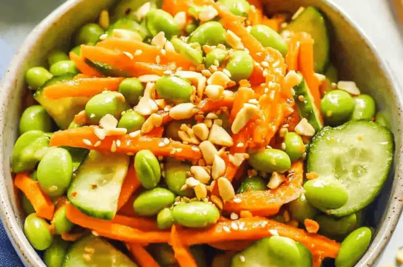 Edamame, Carrot and Cucumber Salad