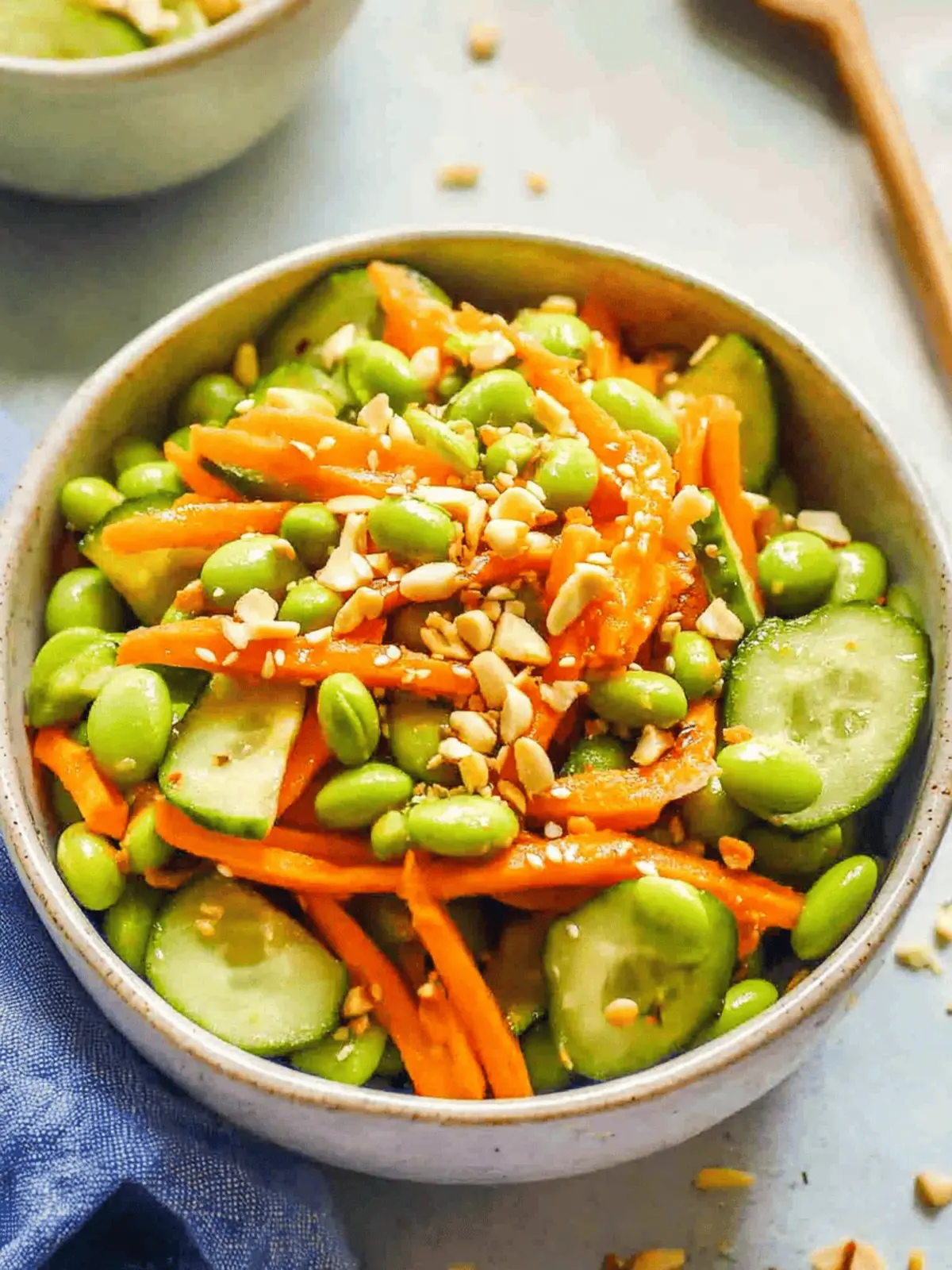 Edamame, Carrot and Cucumber Salad