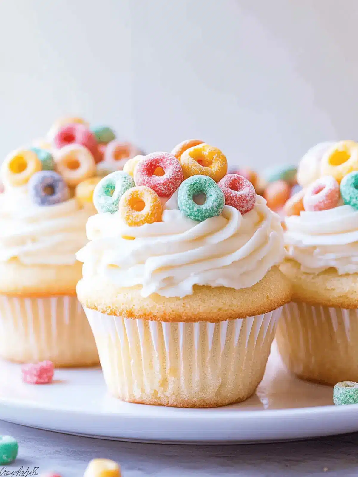 Cereal and Milk Cupcakes with Cereal Milk Buttercream