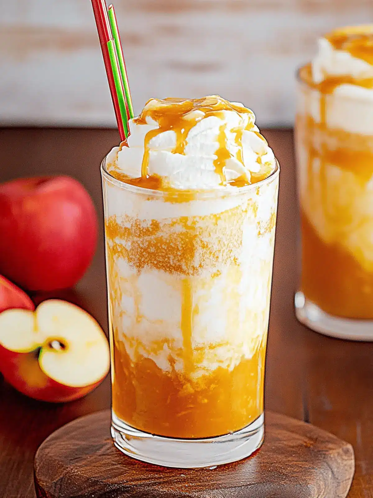 Caramel Apple Cider Float
