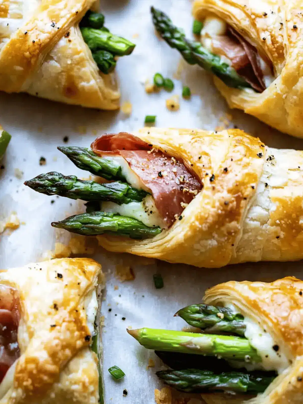 Prosciutto Asparagus Puff Pastry
