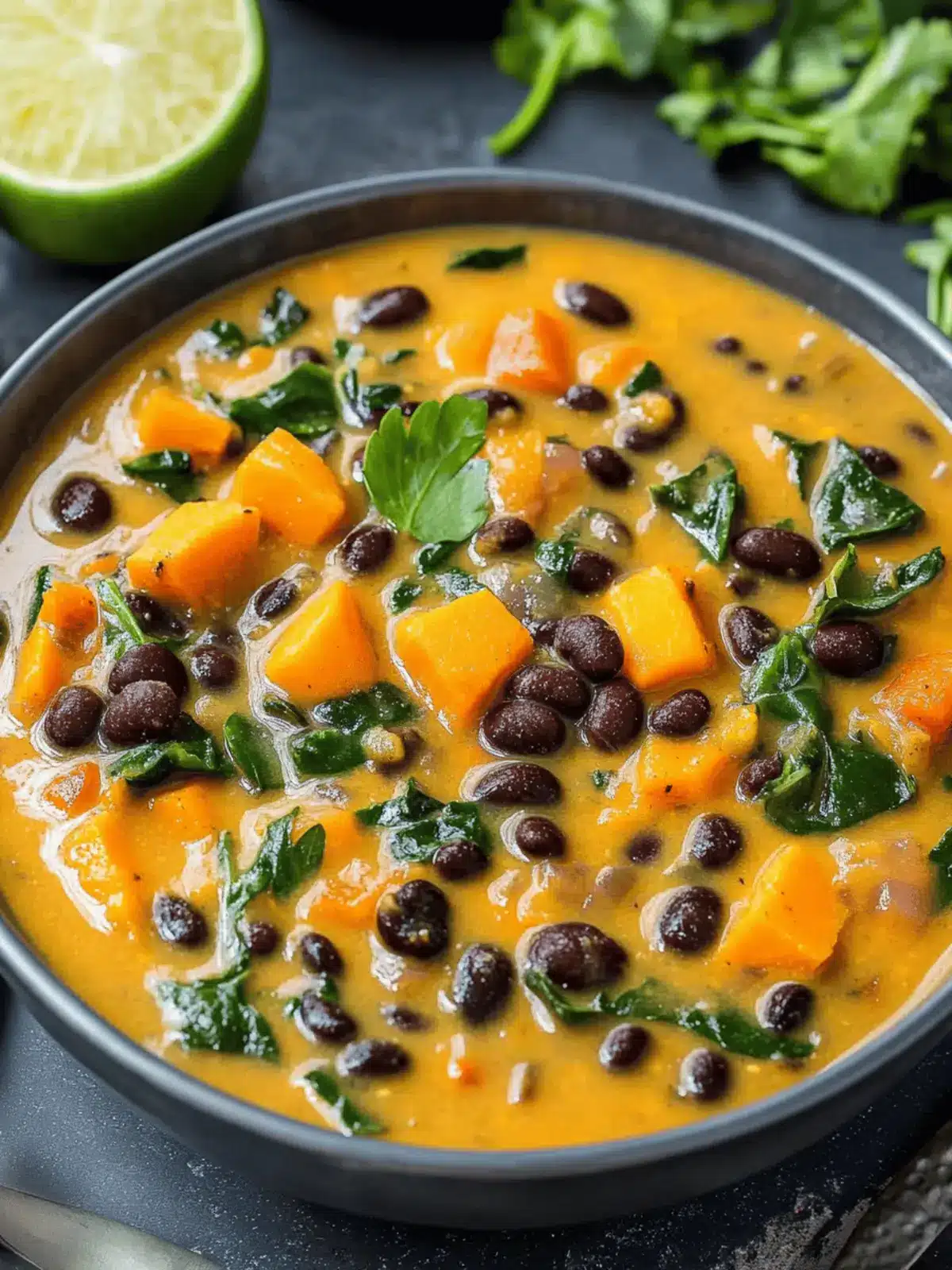 Black Bean and Sweet Potato Soup