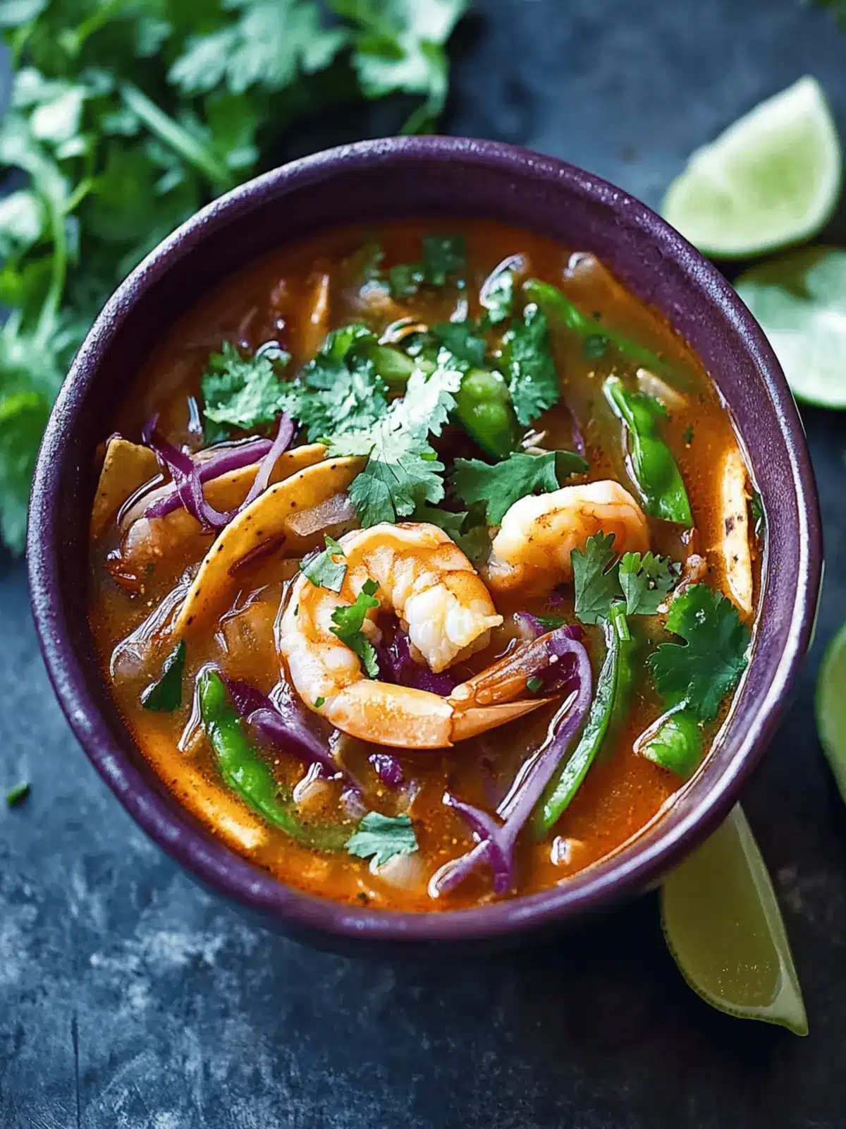Spicy Shrimp Tortilla Soup