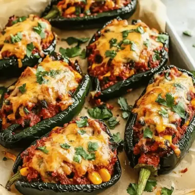 Stuffed Poblano Peppers