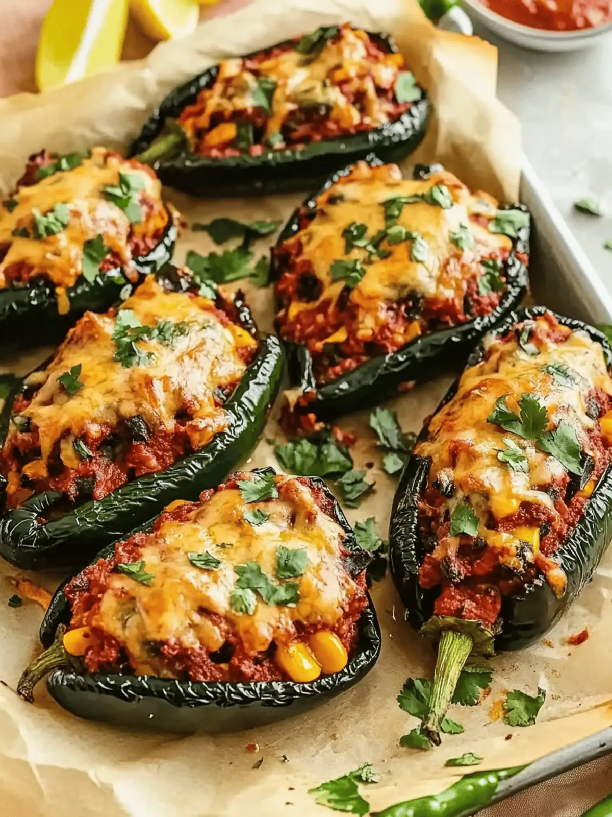 Stuffed Poblano Peppers