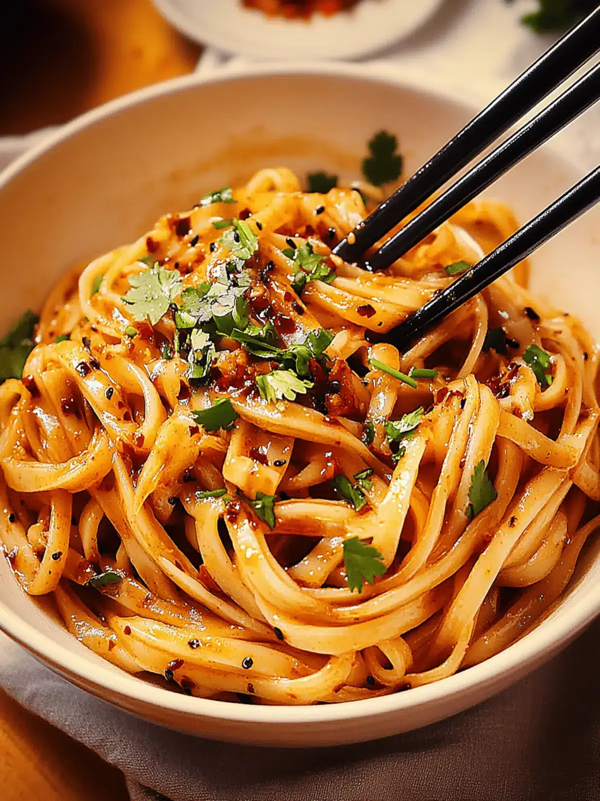Spicy Szechuan Noodles with Garlic Chili Oil