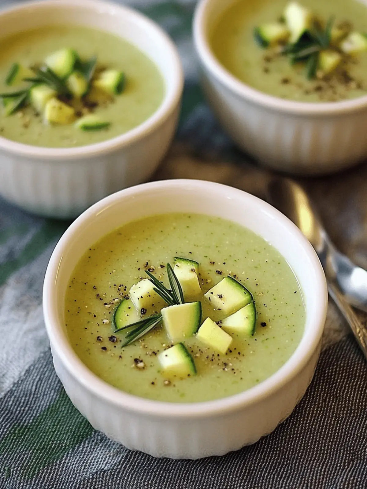 Zucchini and Rosemary Soup