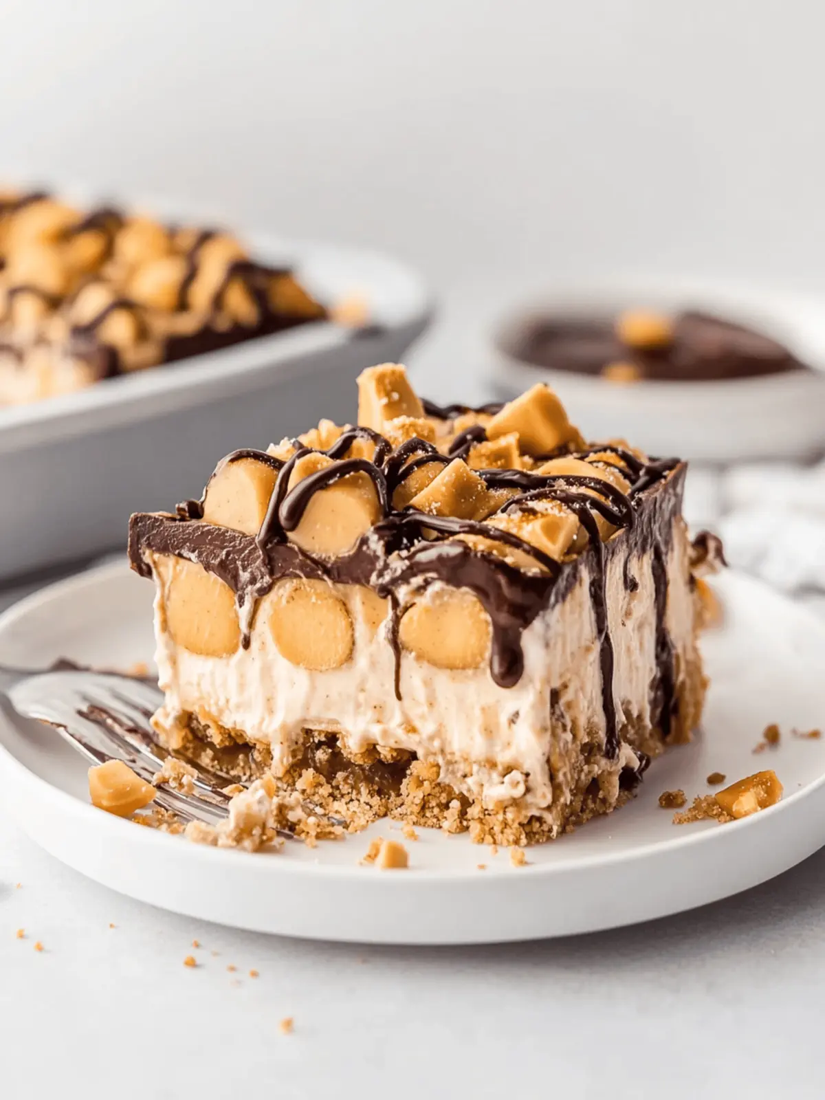 No-Bake Peanut Butter Lasagna