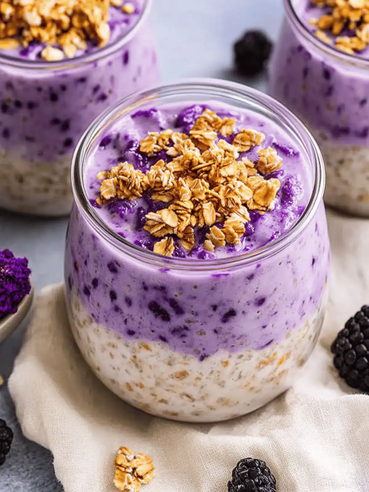 UBE Overnight Oats