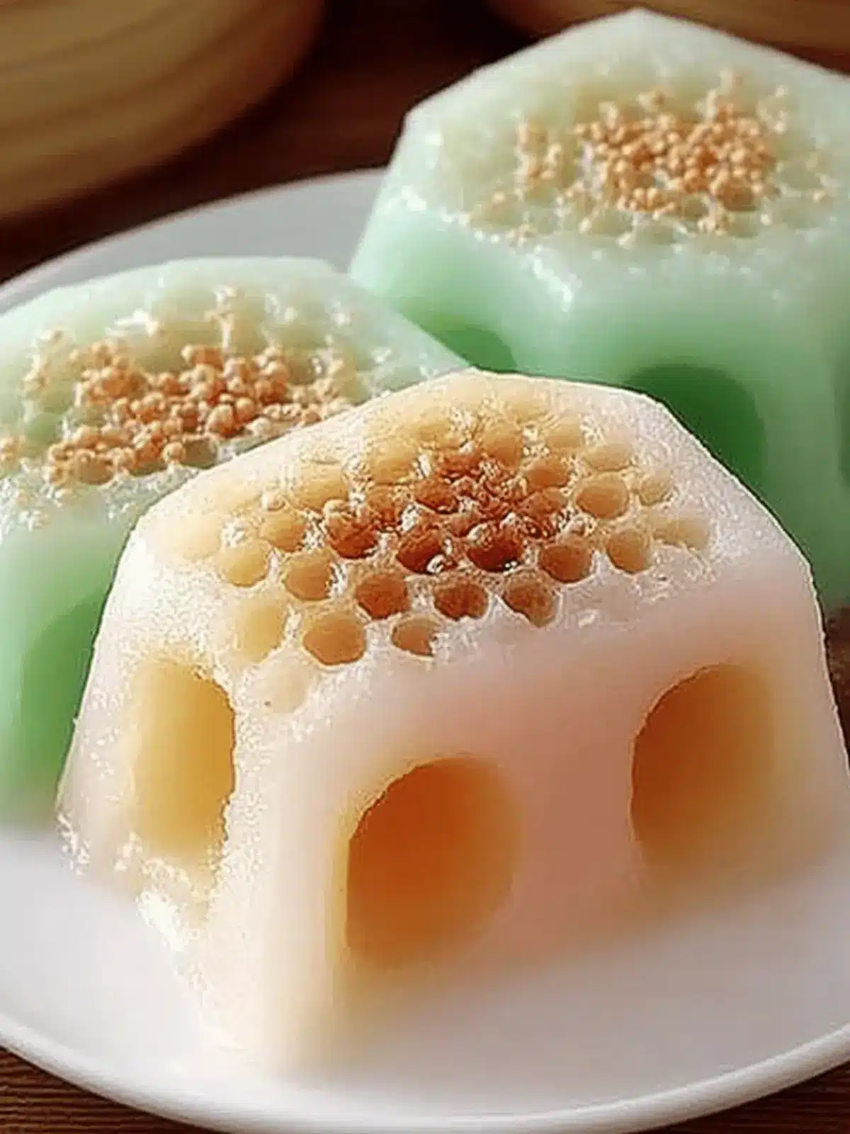 Steamed Vietnamese Honeycomb Cake