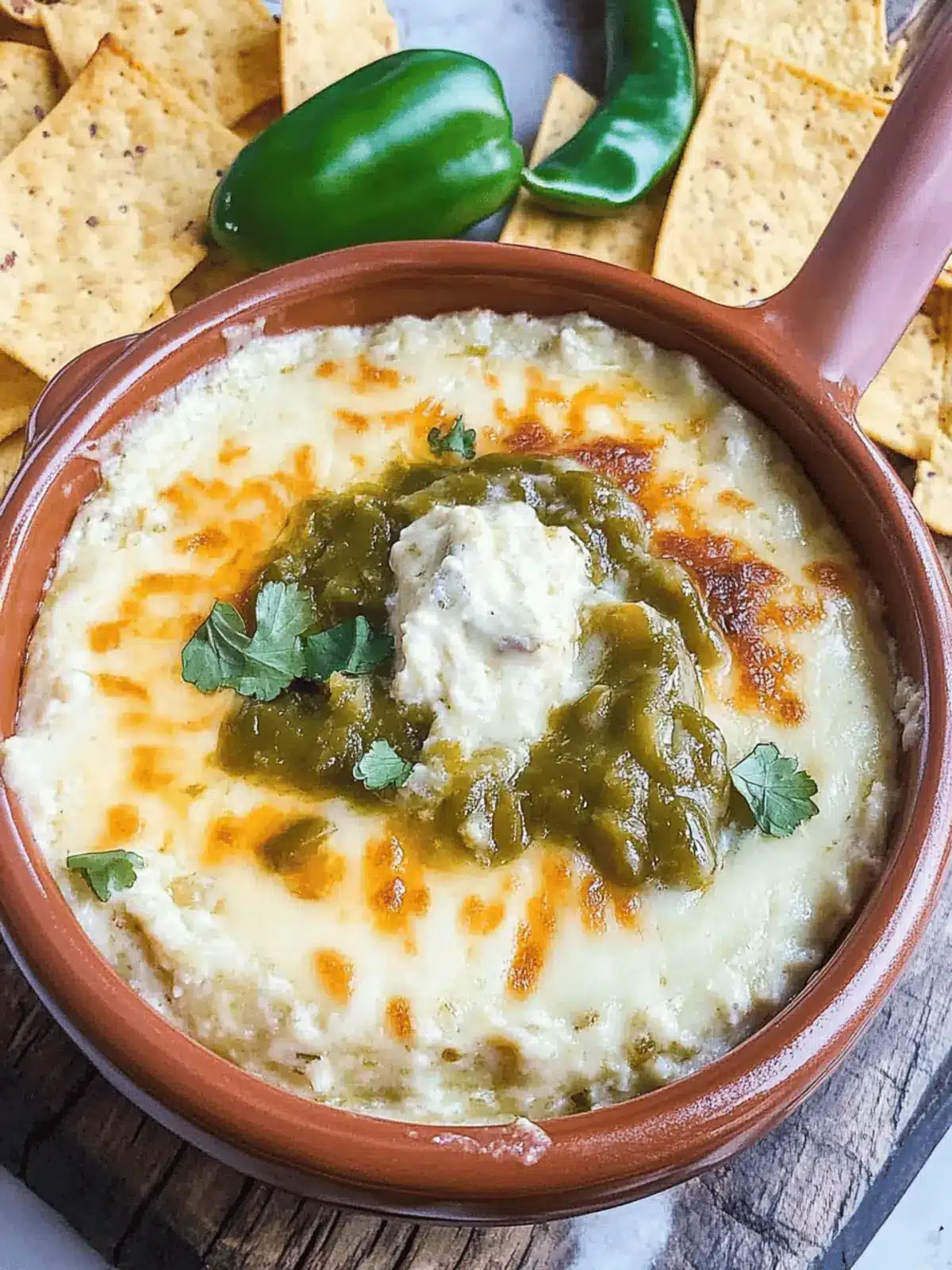 Hatch Green Chile Cheese Dip
