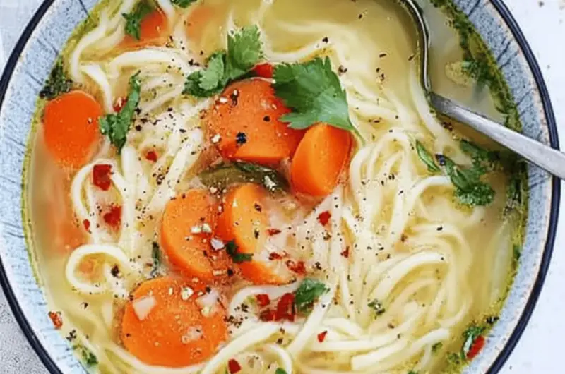Vegan Vegetable Noodle Soup