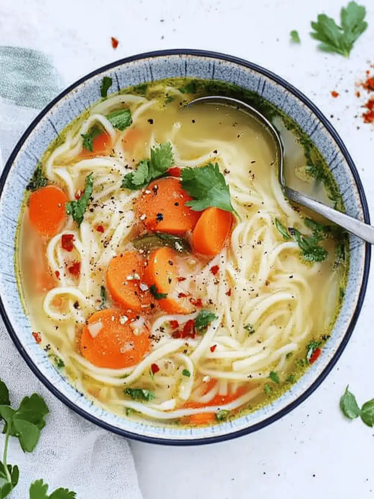 Vegan Vegetable Noodle Soup