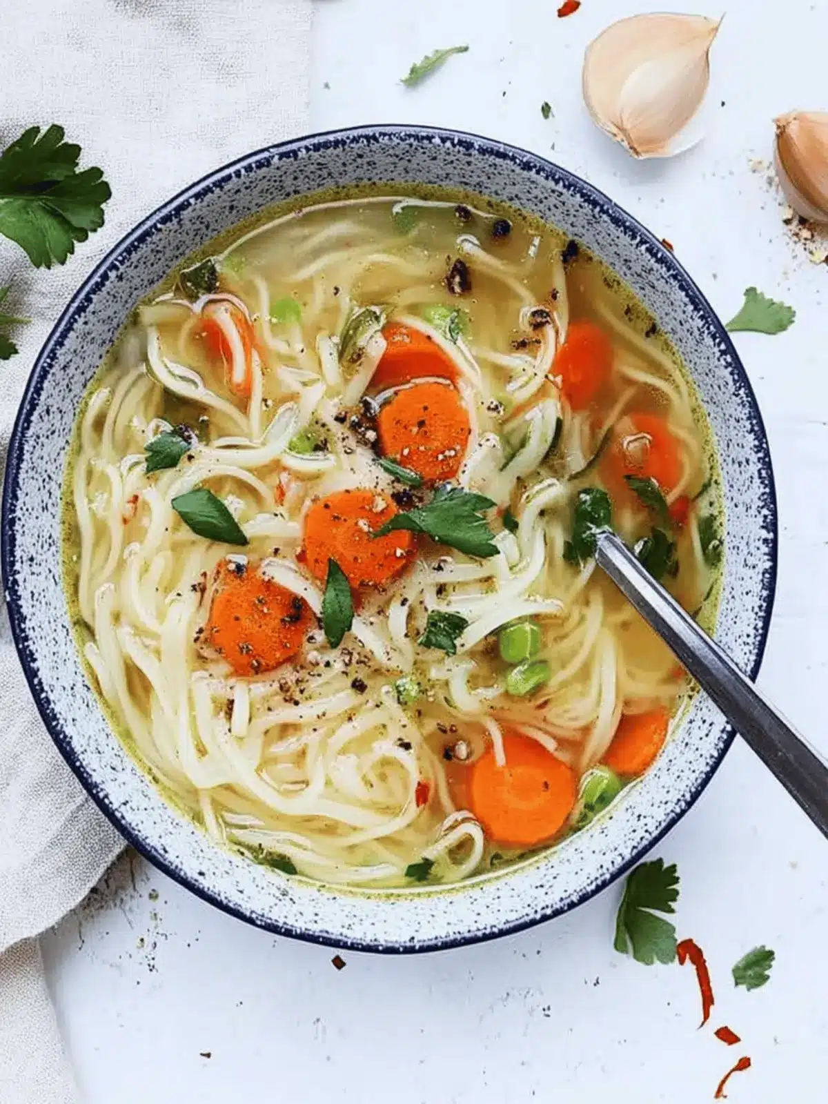 Vegan Vegetable Noodle Soup