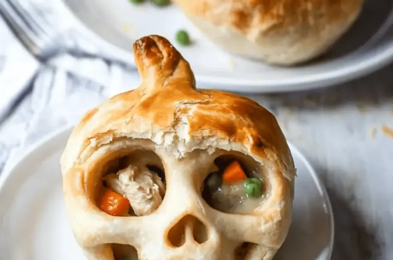 Skull Chicken Pot Pies