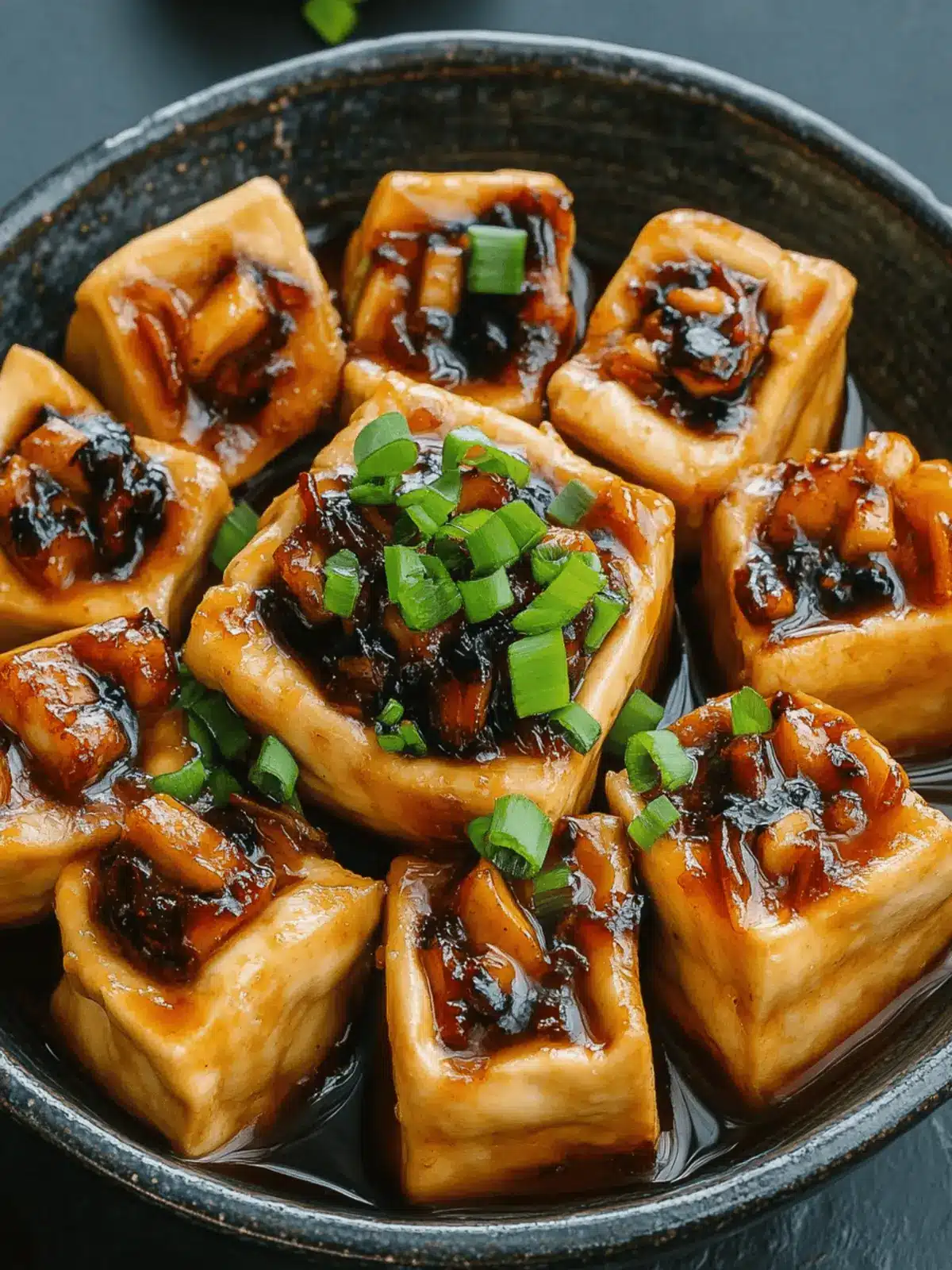 Vegan Hakka-Style Stuffed Tofu