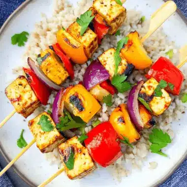 Tofu Vegetable Skewers