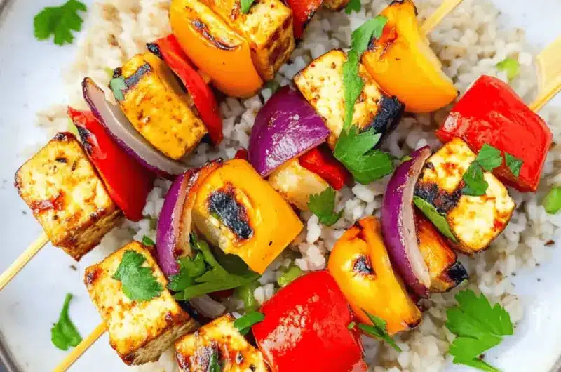 Tofu Vegetable Skewers