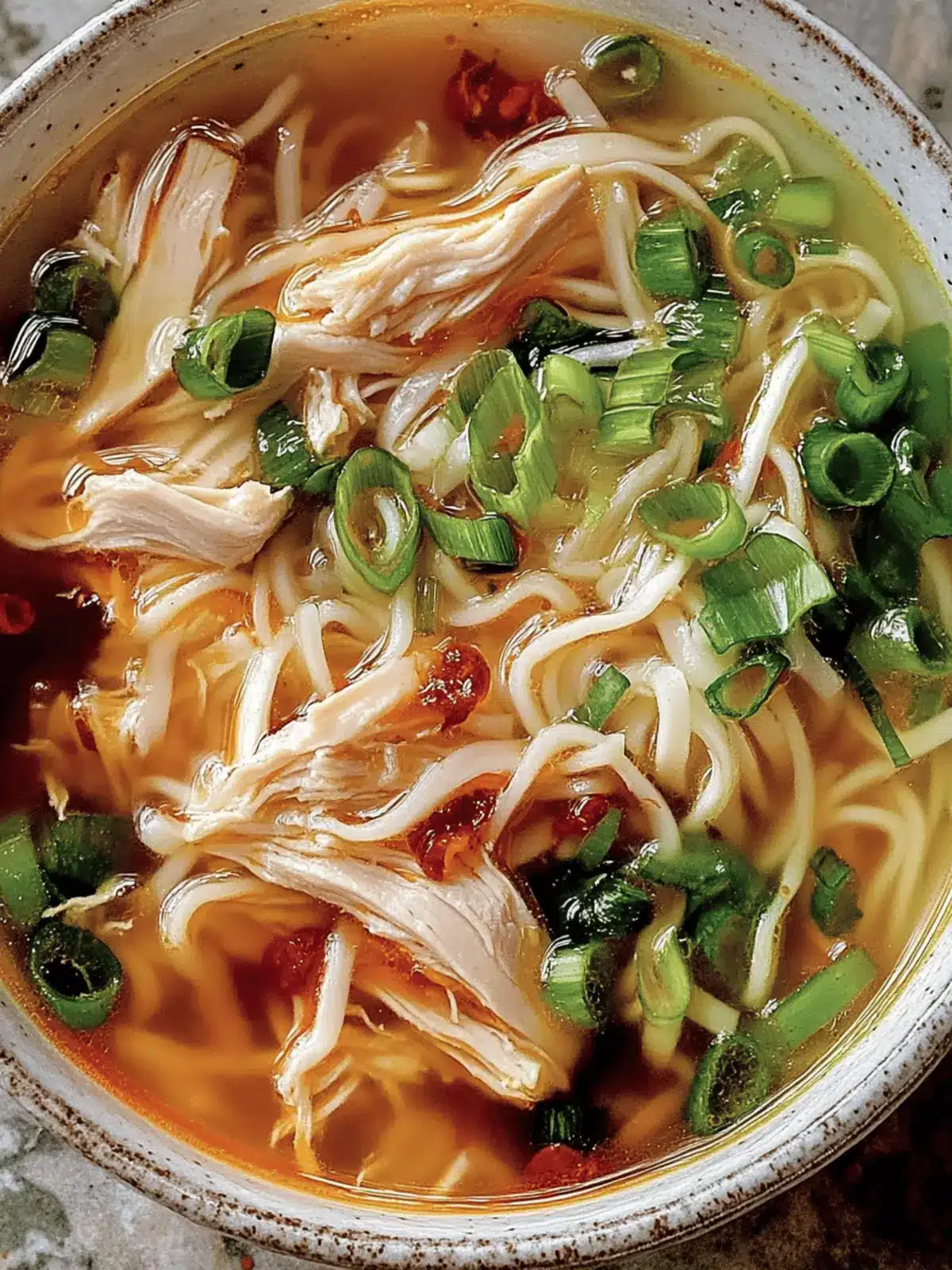 Ginger Garlic Chicken Noodle Soup