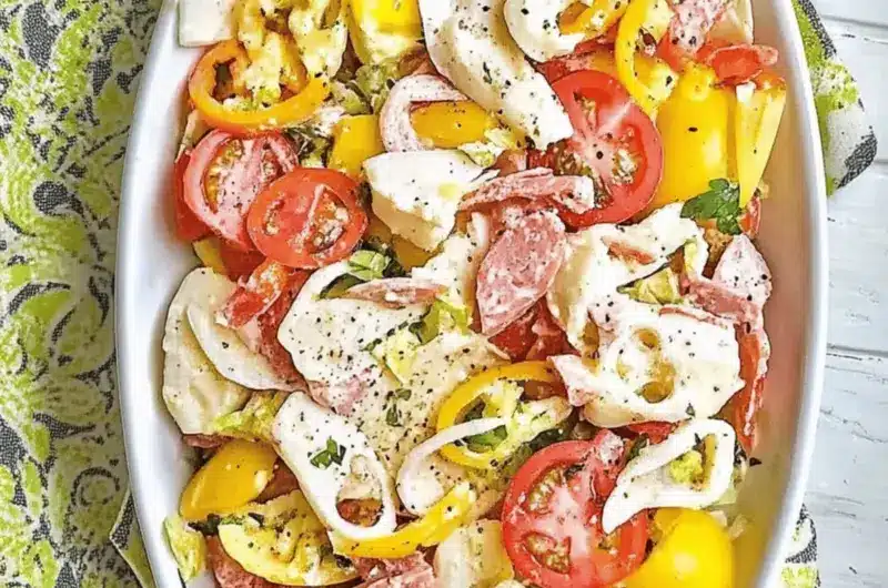 Italian Sub Salad Two Ways