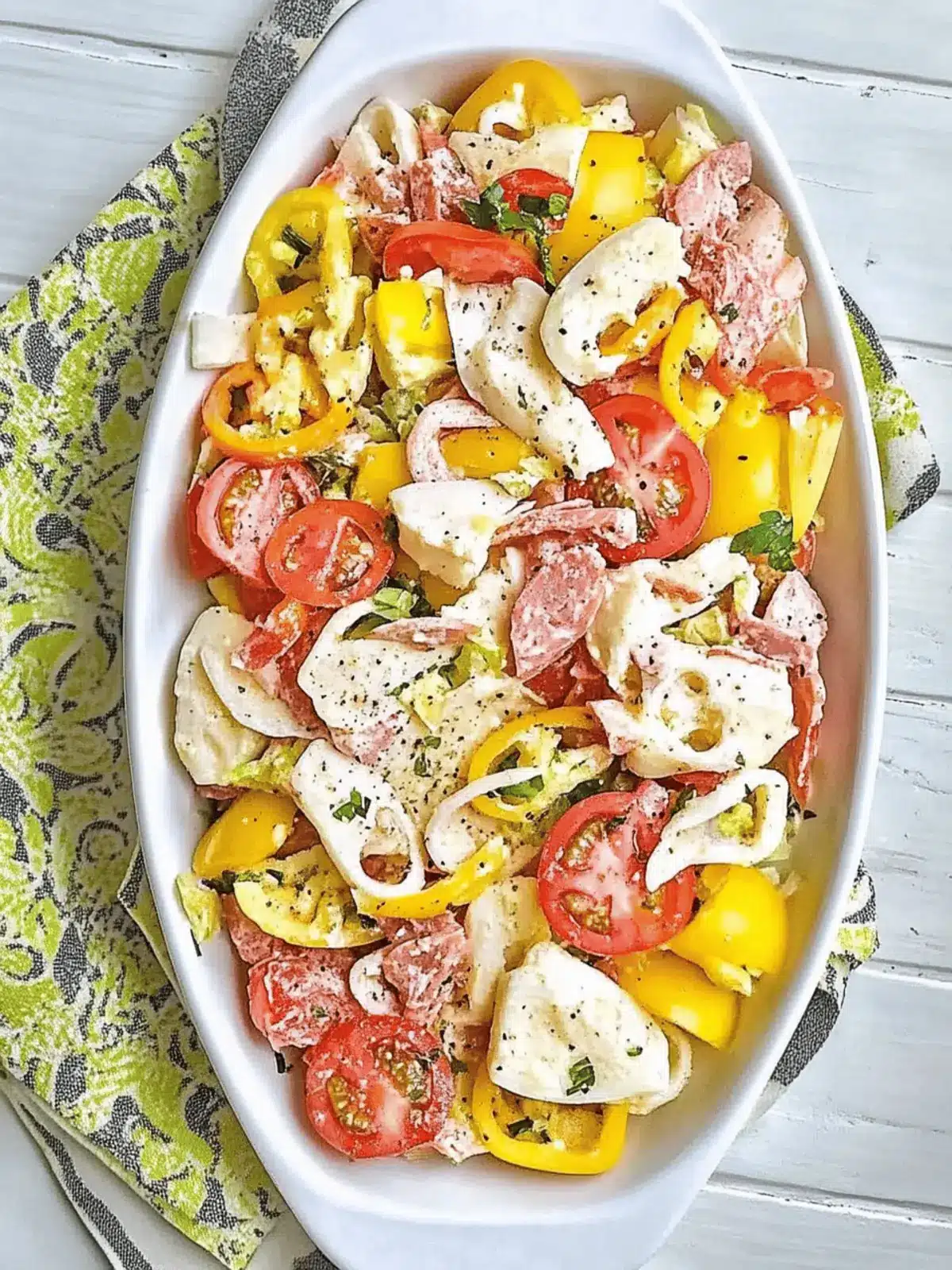 Italian Sub Salad Two Ways