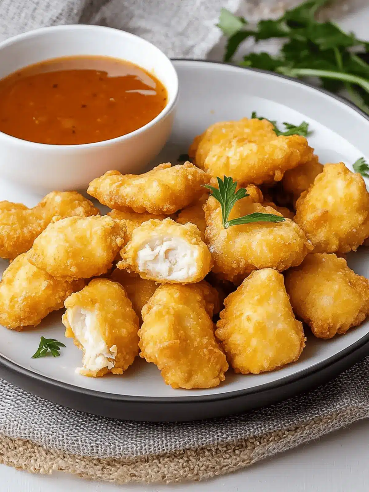 Pickle Brined Chicken Nuggets