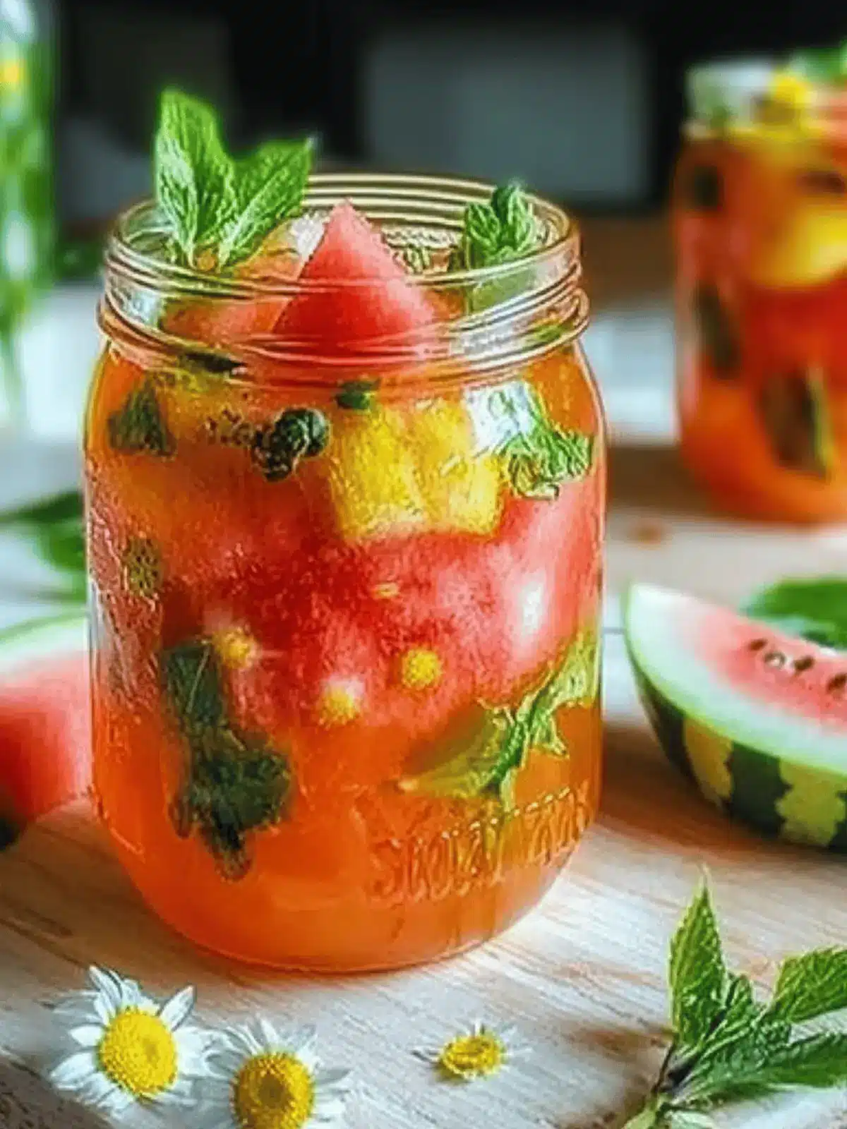 Watermelon Chamomile Tea Cooler
