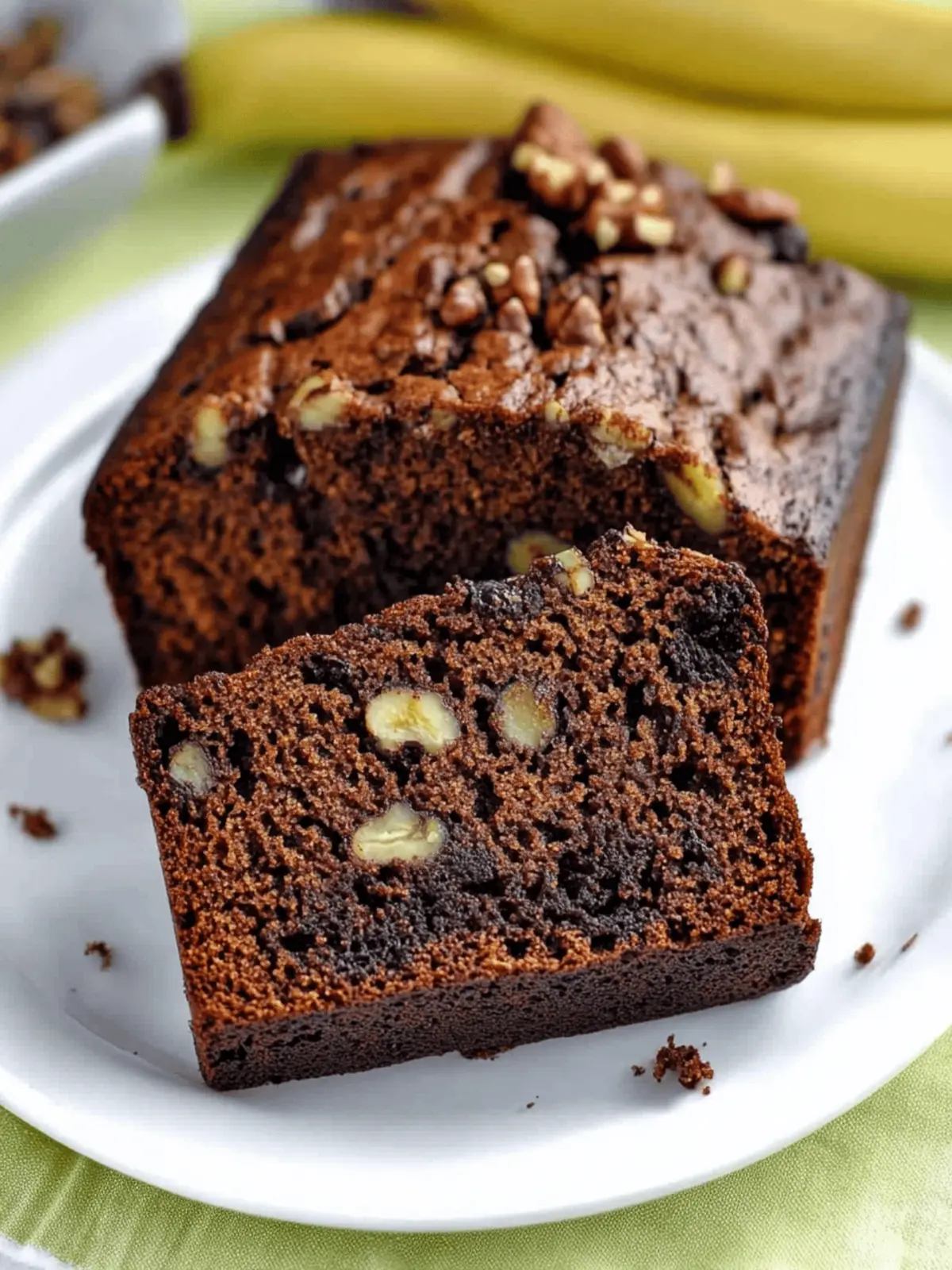 Chocolate Walnut Banana Bread