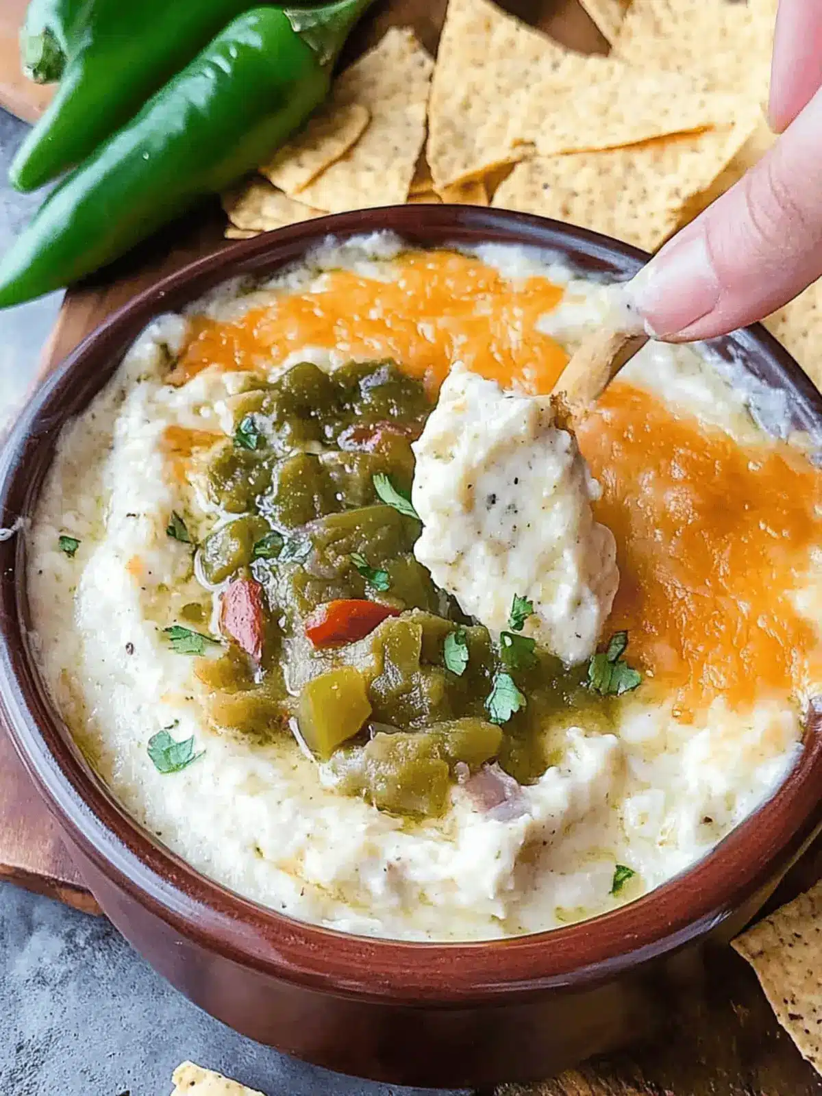 Hatch Green Chile Cheese Dip
