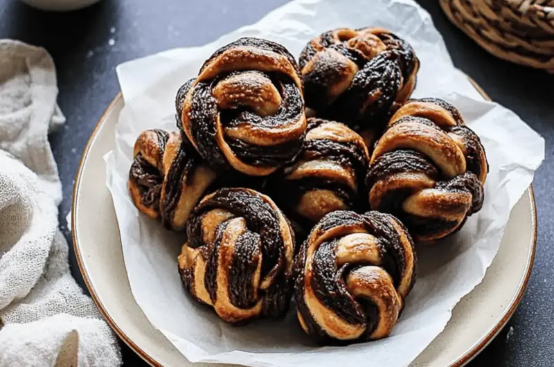 Chocolate Cardamom Bread Knots