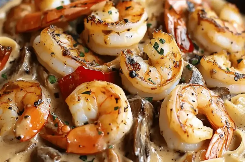 Blackened Shrimp Stroganoff
