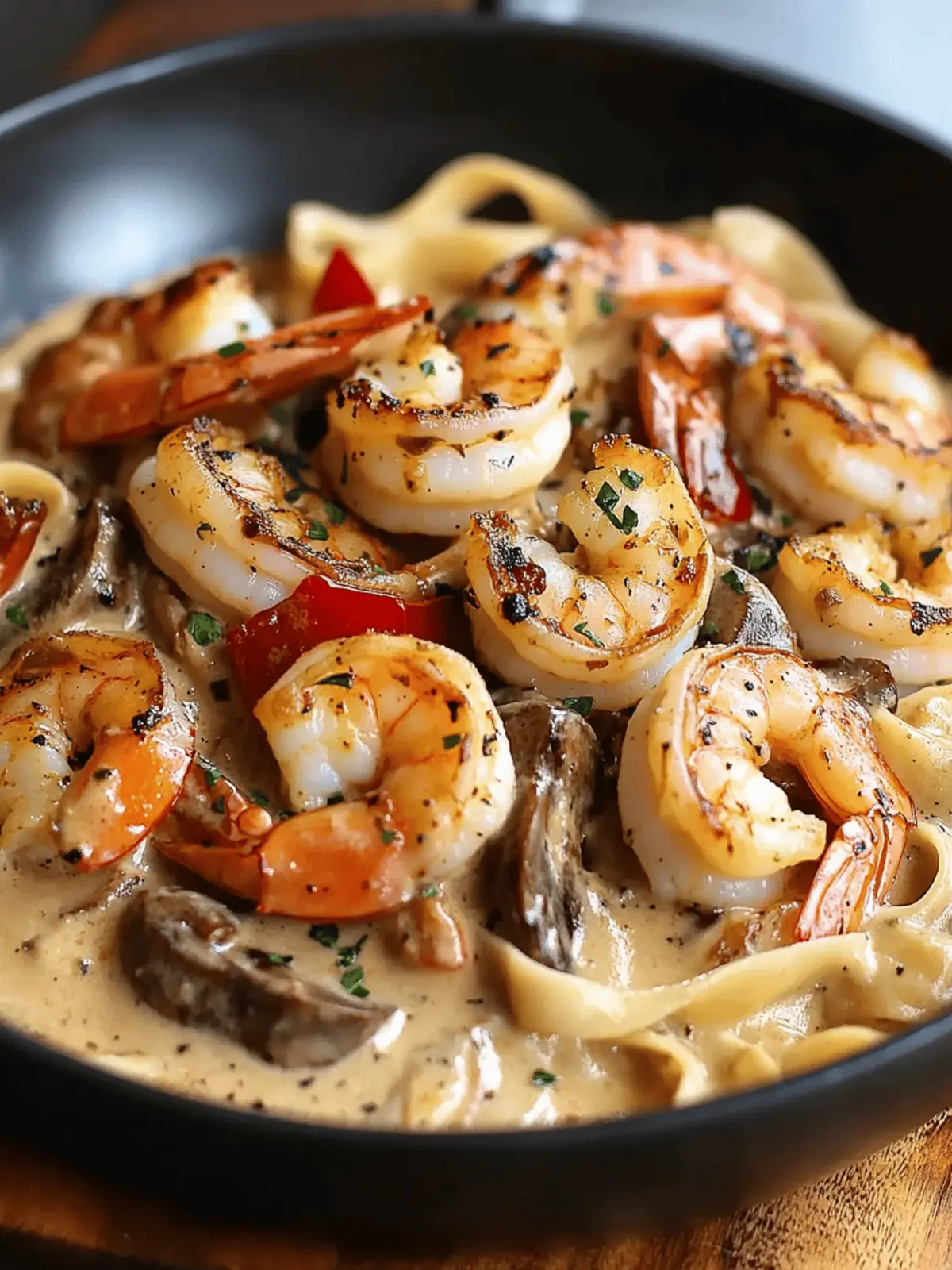 Blackened Shrimp Stroganoff