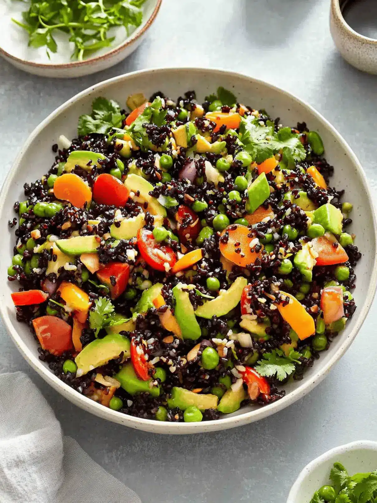 Asian Black Rice Salad