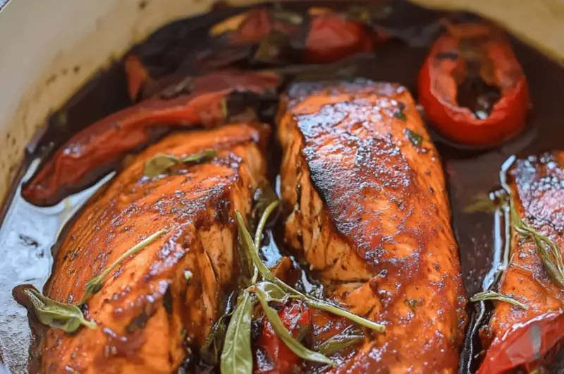 Brown Stew Salmon