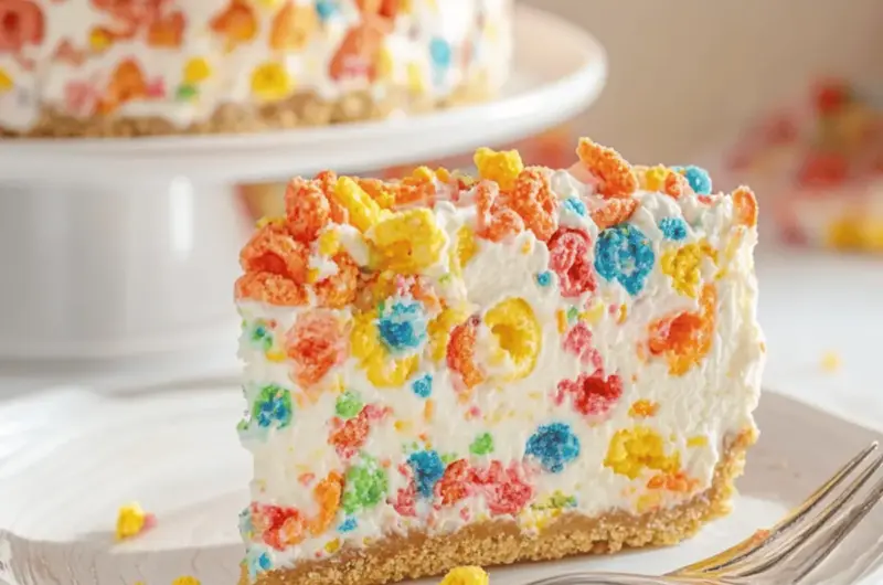 Fruity Pebbles Cheesecake