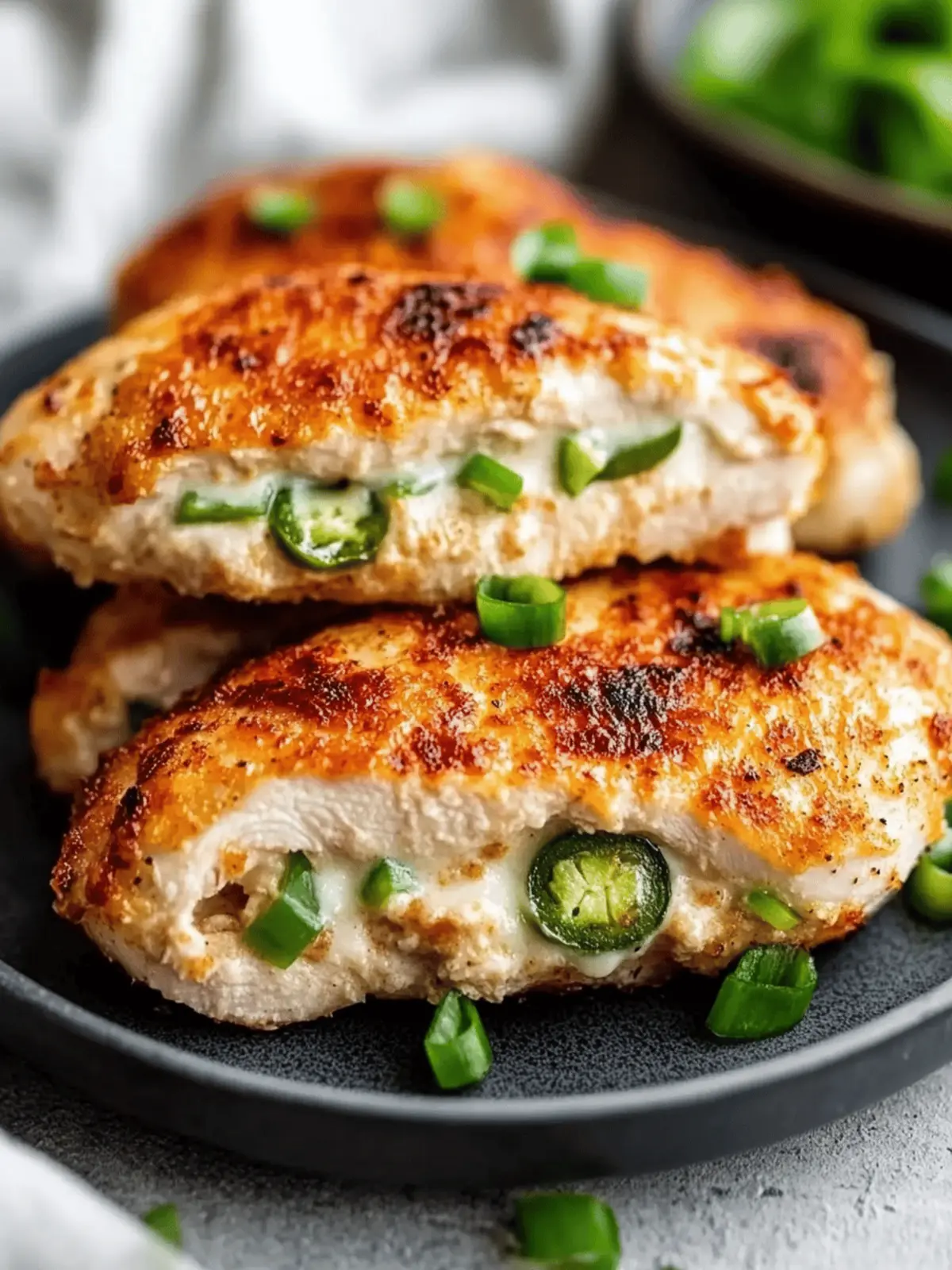 Jalapeño Cream Cheese Stuffed Chicken