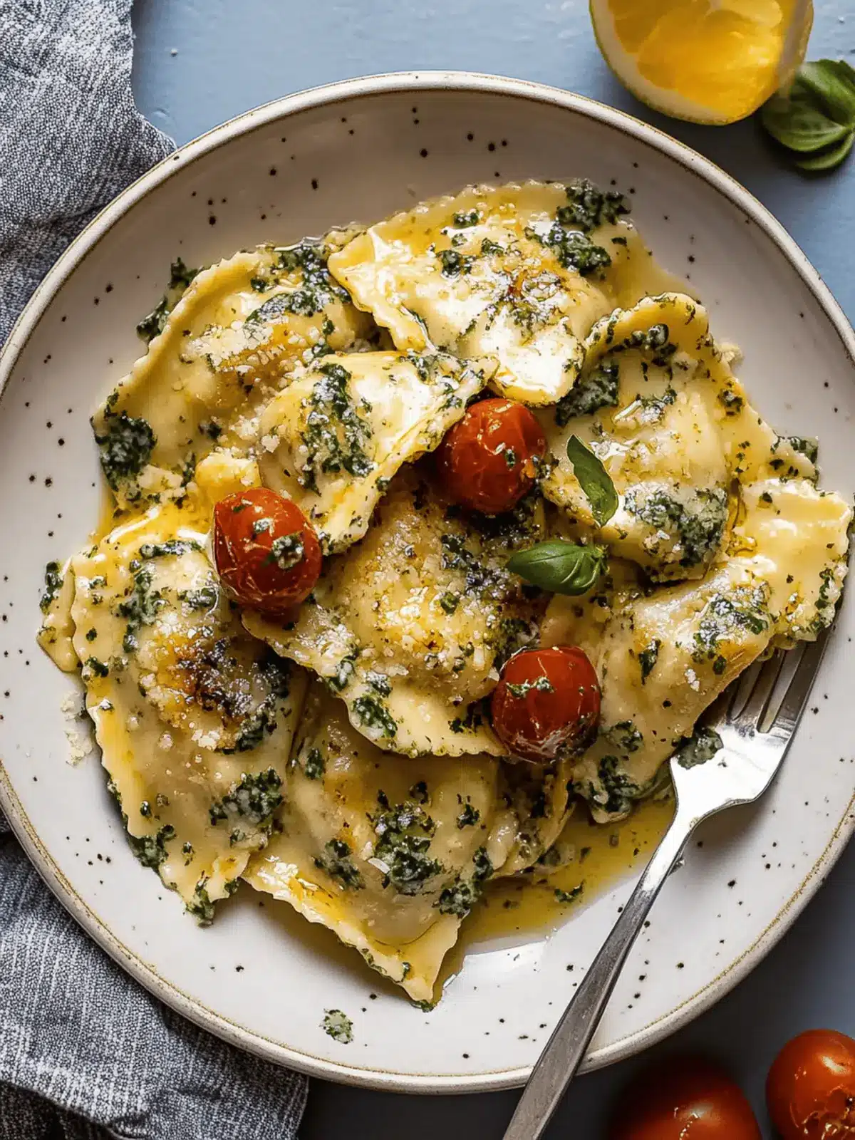 Creamy Tuscan Ravioli