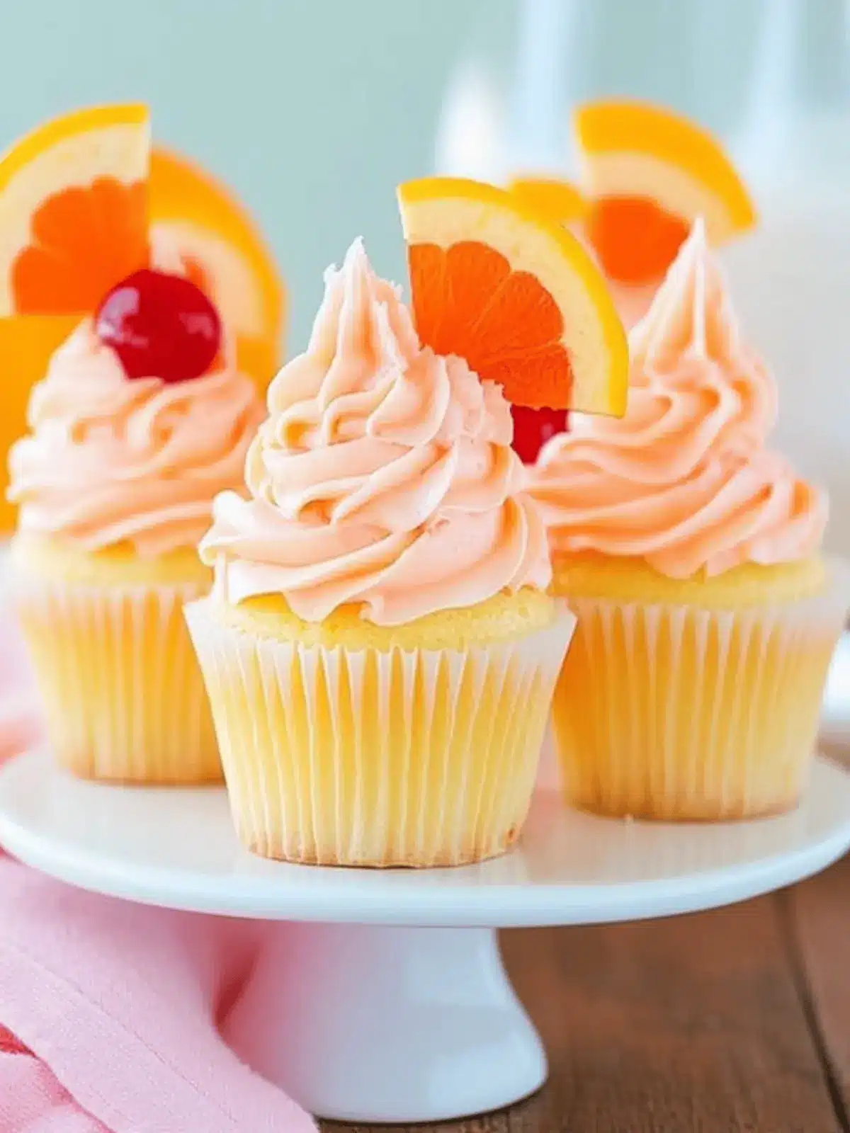 Tequila Sunrise Cupcakes