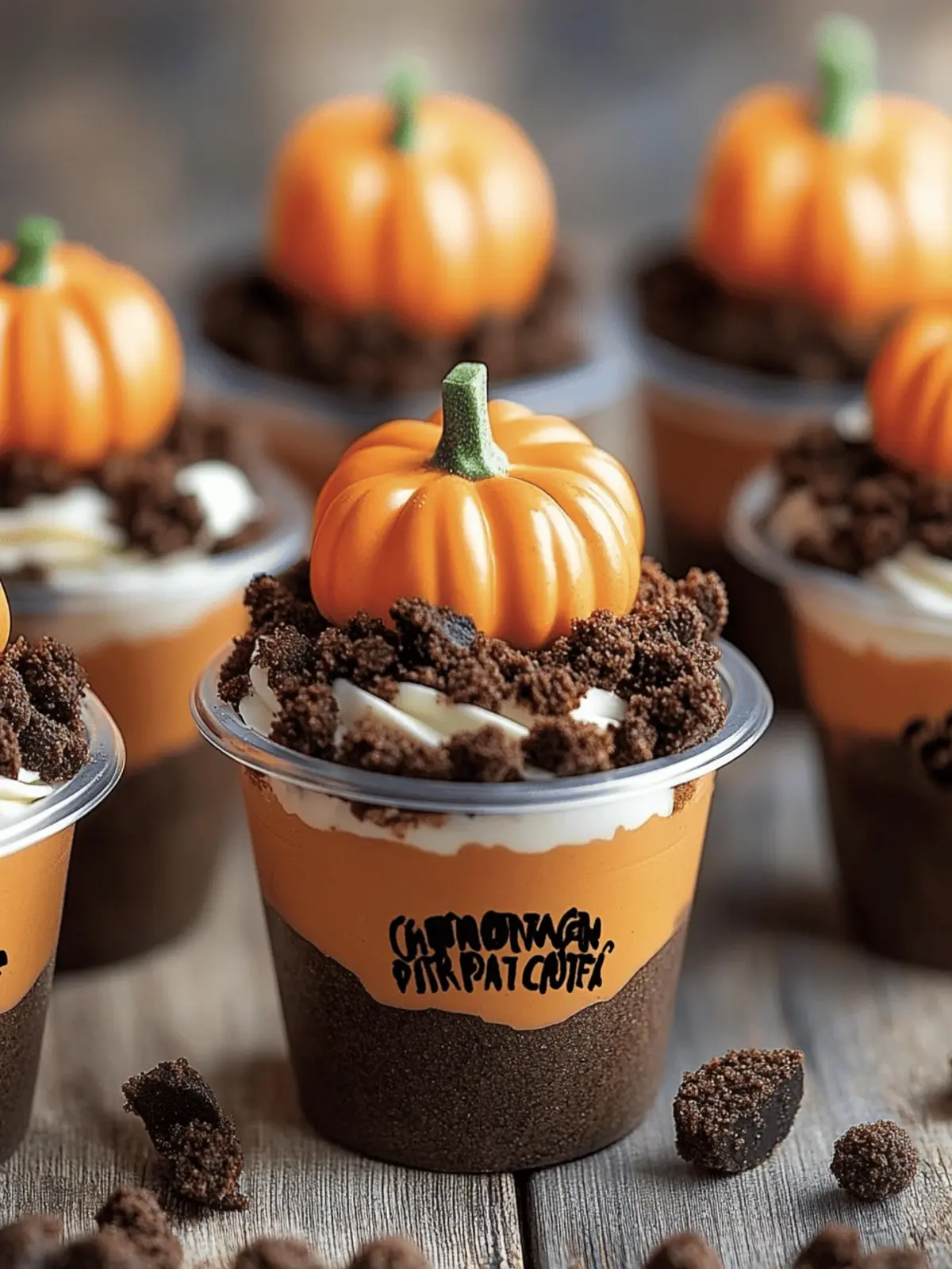 Pumpkin Patch Dirt Cups